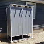 Avcon Enclosures D1 36" X 36" - Three Sided Double Enclosure 72" Walls