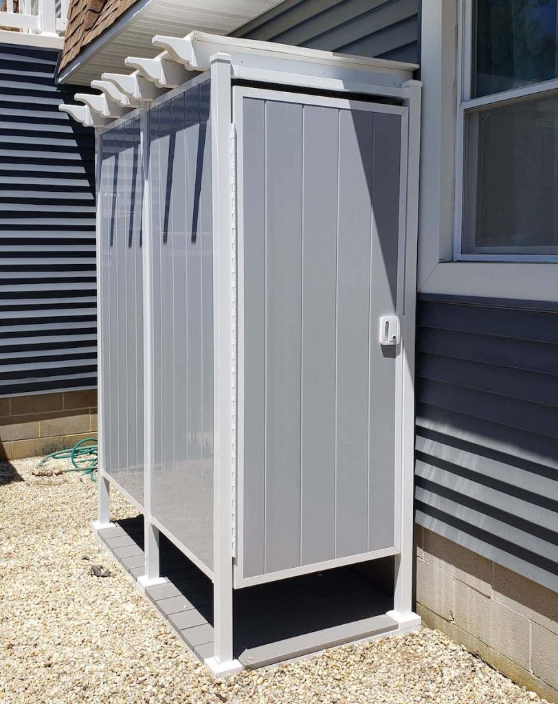 Avcon Enclosures D1 36" X 36" - Three Sided Double Enclosure 80" Walls