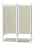 Avcon Enclosures D2 36" X 36" - Three Sided Double Enclosure 80" Walls