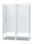 Avcon Enclosures D2 36" X 36" - Three Sided Double Enclosure 80" Walls