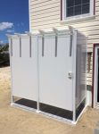 Avcon Enclosures D2 46" X 46" - Three Sided Double Enclosure 72" Walls