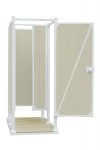Avcon Enclosures D4 36" X 36" - Double Enclosure 80" Walls