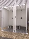 Avcon Enclosures D8 46" X 46" - Four Sided Double Enclosure 72" Walls
