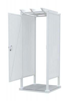 Avcon Enclosures S1 36″ X 36″ – Three Sided Enclosure 80″ Walls Beige Side