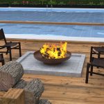 24" Minimalist Wood Burning Steel Firepit