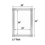 Mini Grand Victorian Mirror 24x36 Antique Gold with Black - Image 4