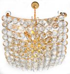Crystal Orb Basket Chandelier