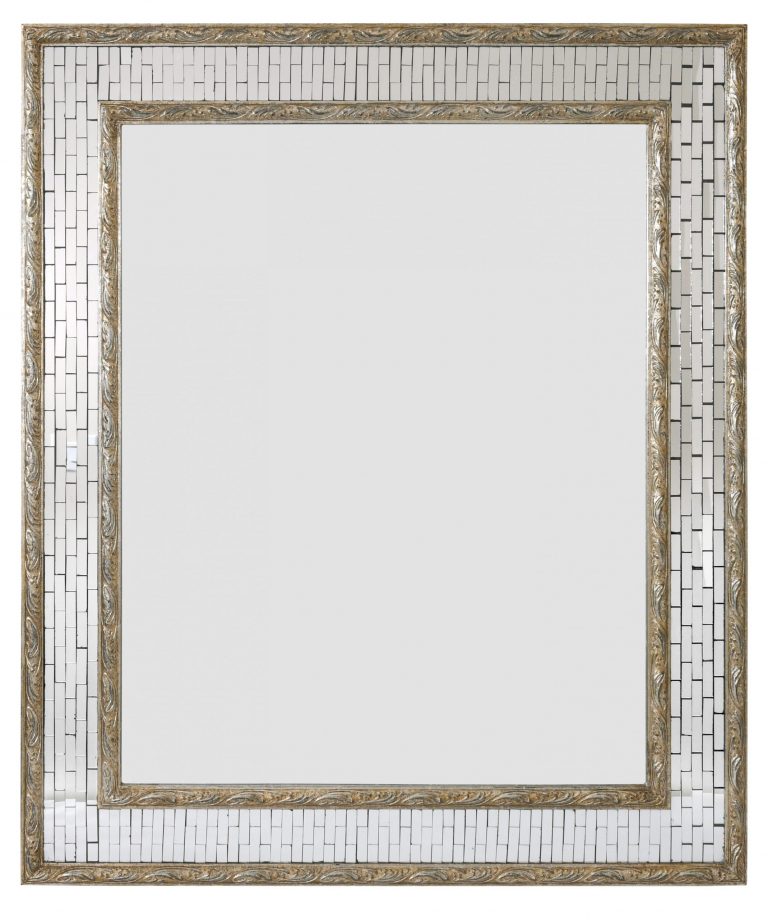 Silver Facet Mirror
