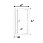 The Sterling Mirror 36X72 Silver with Champagne Wash
