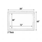 The Sterling Mirror 48X72 Silver with Champagne Wash - Image 4