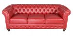Classic Chesterfield Sofa Red - Image 2