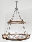 Two Tier Ridge Line 56" Chandelier