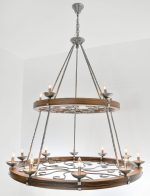 Two Tier Ridge Line 56" Chandelier
