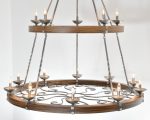 Two Tier Ridge Line 56" Chandelier - Image 3
