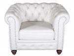 Classic Chesterfield White Chair