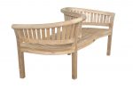 Anderson Teak Curve Love Seat 59"W 28"D 32"H