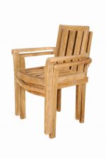 Anderson Teak Classic Stackable Armchair (Fully Built & 4 pcs in a box) - Image 2