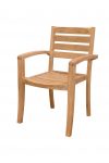 Anderson Teak Catalina Stackable Armchair (Fully Built & 4 pcs in a box)