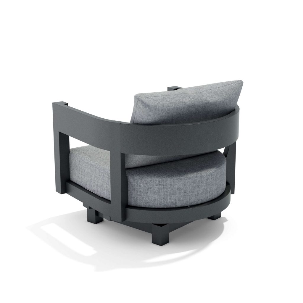 Anderson Teak Coronado Aluminum Swivel Armchair