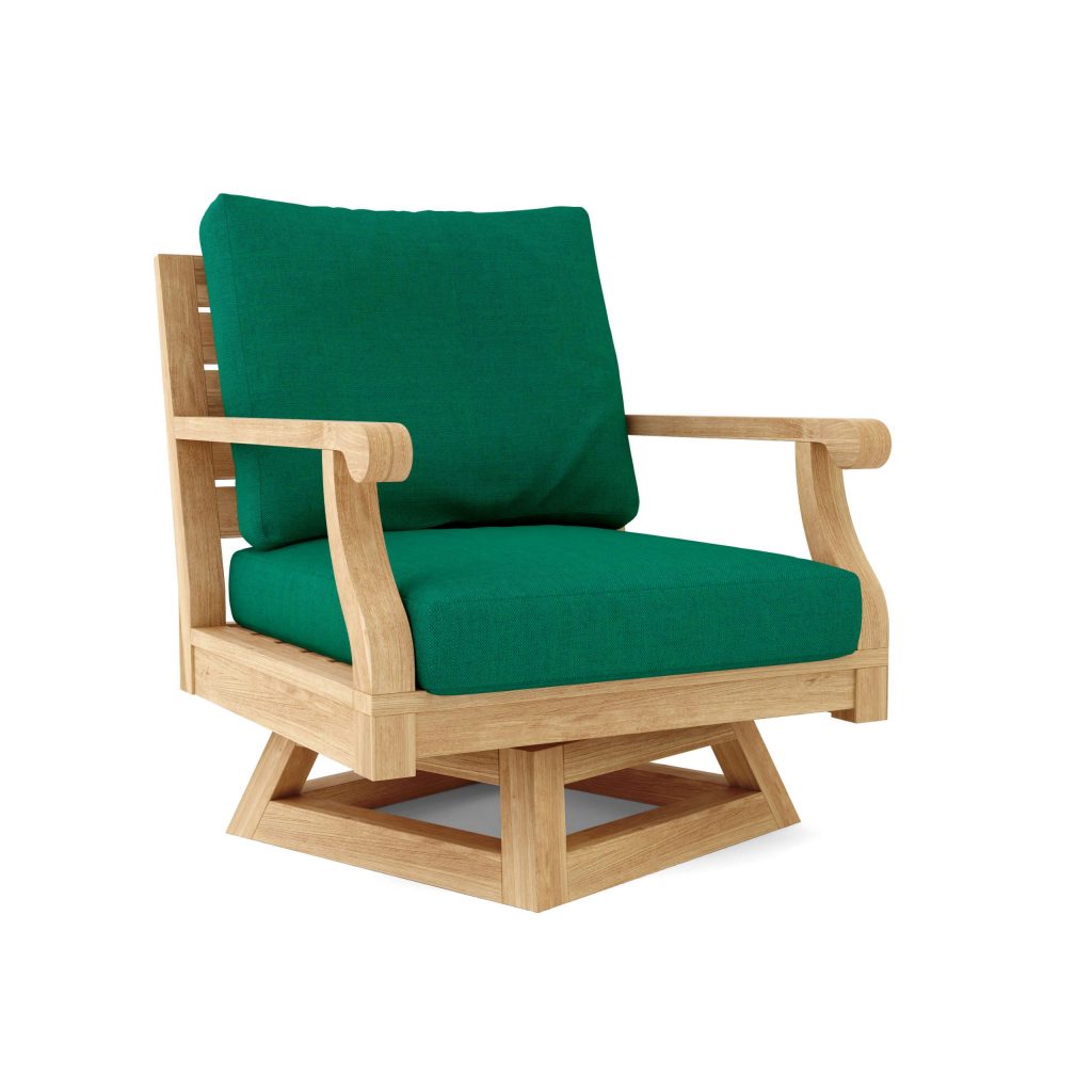 Anderson Teak Riviera Swivel Armchair + Cushion
