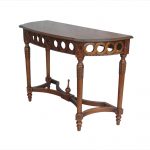 Anderson Teak Neoclassical Demilune Console - Image 2