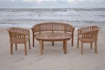 Anderson Teak Curve 4-Pieces Conversation Set - Image 2