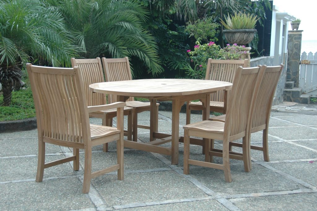 Anderson Teak Bahama Chicago 7-Pieces Dining Chair C