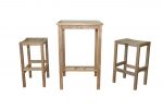Anderson Teak Bahama Avalon 3-Pieces Square Bar Set - Image 7