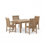 Anderson Teak Windsor Chicago 5-Pieces Dining Table Set - Image 2