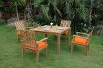 Anderson Teak Windsor Brianna 5-Pieces Dining Table Set - Image 5