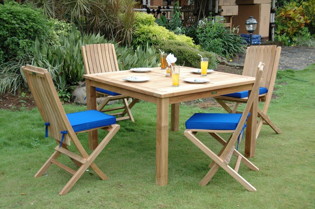 Anderson Teak Windsor Comfort Chair 7-Pieces Folding Dining Set