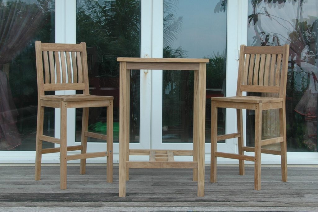 Anderson Teak Bahama Avalon 3-Pieces Square Bar Set
