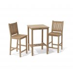 Anderson Teak Bahama Avalon 3-Pieces Square Bar Set - Image 2