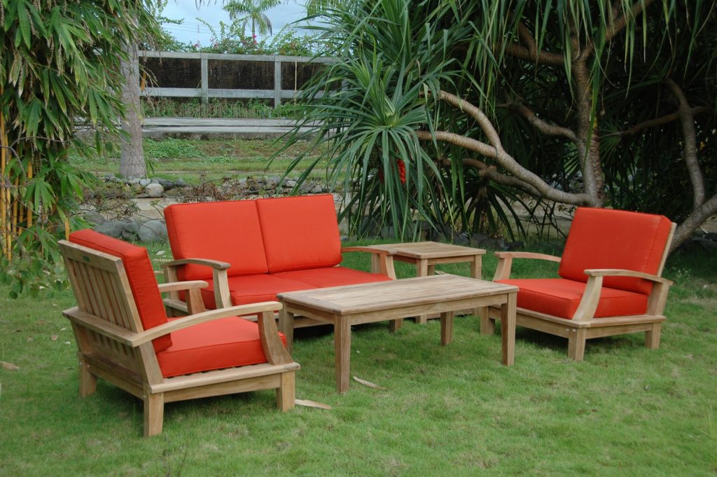 Anderson Teak Brianna Bahama 5-Pieces Deep Seating Loveseat Set