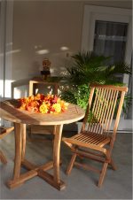 Anderson Teak Descanso Bristol 3-Pieces Dining Set - Image 4