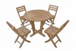 Anderson Teak Descanso Alabama 5-Pieces Bistro Set - Image 2