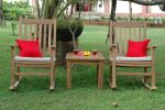 Anderson Teak Palm Beach Rocking Chairs 3-Pieces set - Image 2