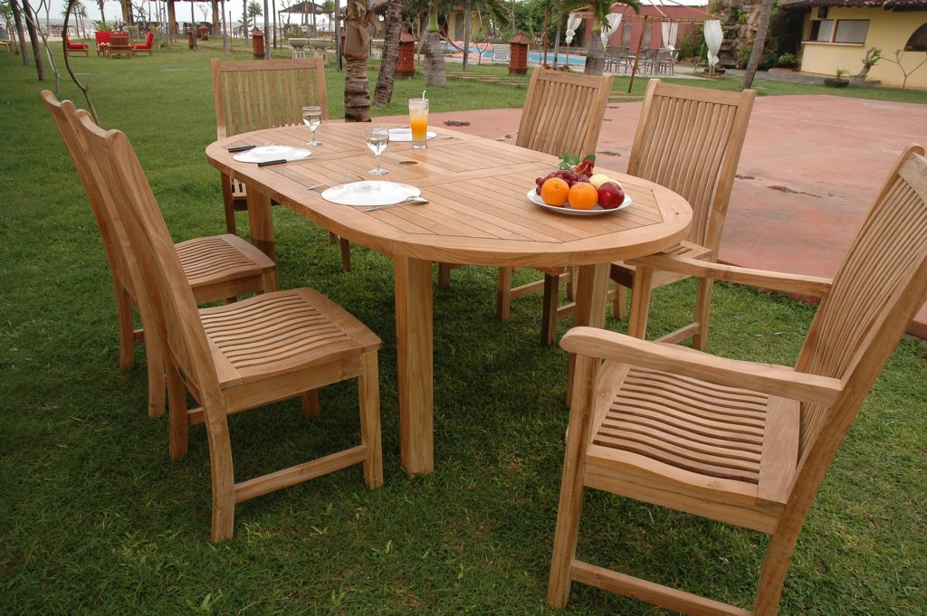 Anderson Teak Bahama Chicago 7-Pieces Dining Set A