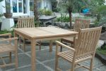Anderson Teak Windsor Wilshire 5-Pieces Dining Set - Image 3