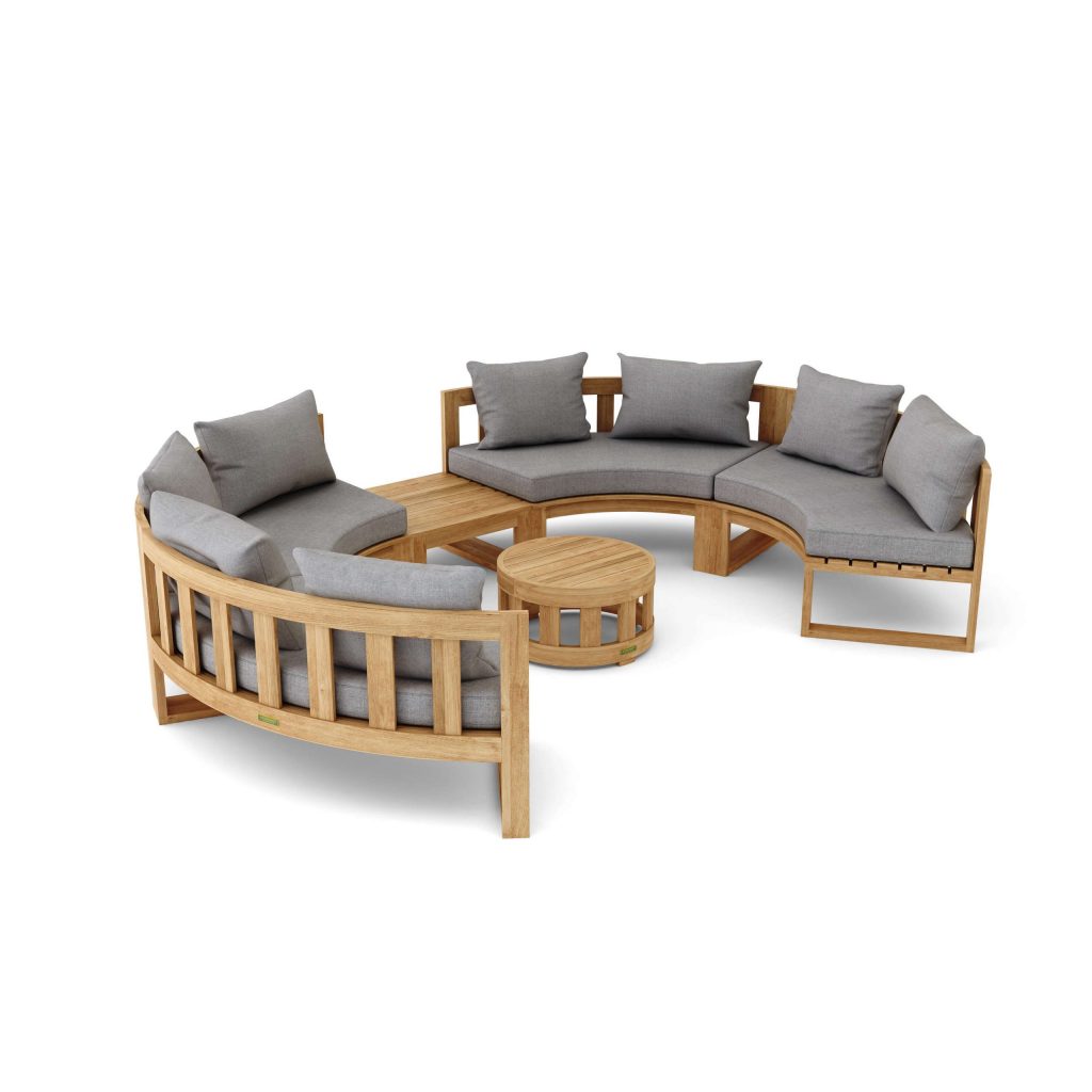 Anderson Teak SET-811 Circular Modular Deep Seating Set