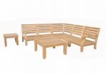 Anderson Teak Riviera Luxe 7-Pieces Modular Set with Square Tables - Image 3