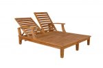 Anderson Teak Brianna Double Sun Lounger with Arm - Image 2