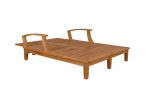 Anderson Teak Brianna Double Sun Lounger with Arm - Image 3