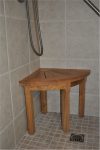 Anderson Teak Shower Stool Corner