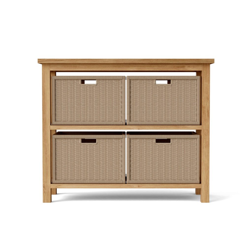 Anderson Teak Wicker Basket for Towel Console TB-4720 (1 pair)