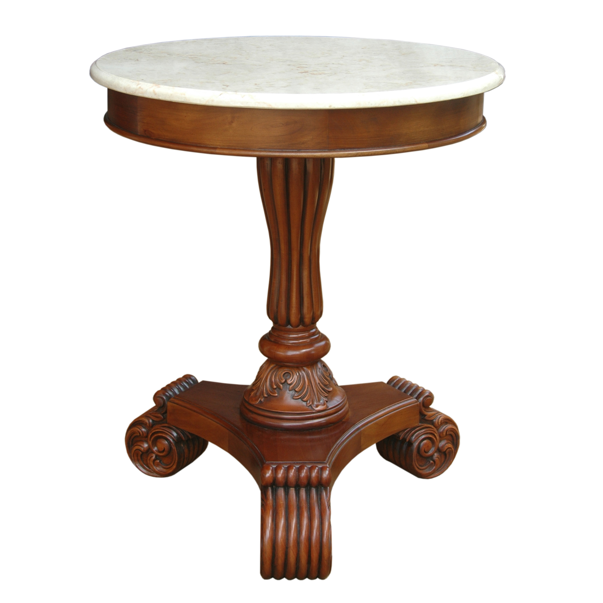 ST-139M Anderson Teak Bella Side Table w/ Marble Top - Image 1