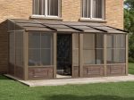 Gazebo Penguin - Florence - Wall Mounted Solarium 8x16 Polycarbonate Roof