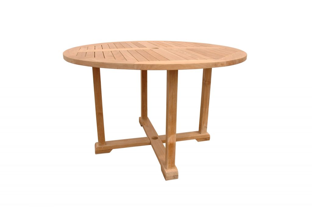 Anderson Teak Tosca 4-Foot Round Table w/ Frame