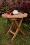 Anderson Teak Bahama 20" Mini Side Round Folding Table