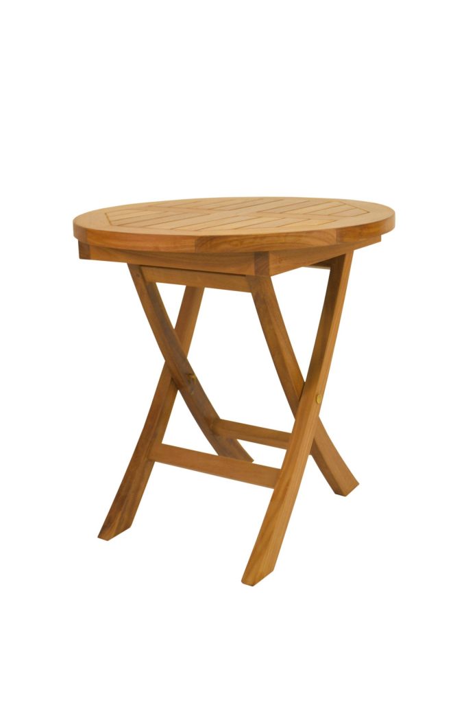 Anderson Teak Bahama 20" Mini Side Round Folding Table